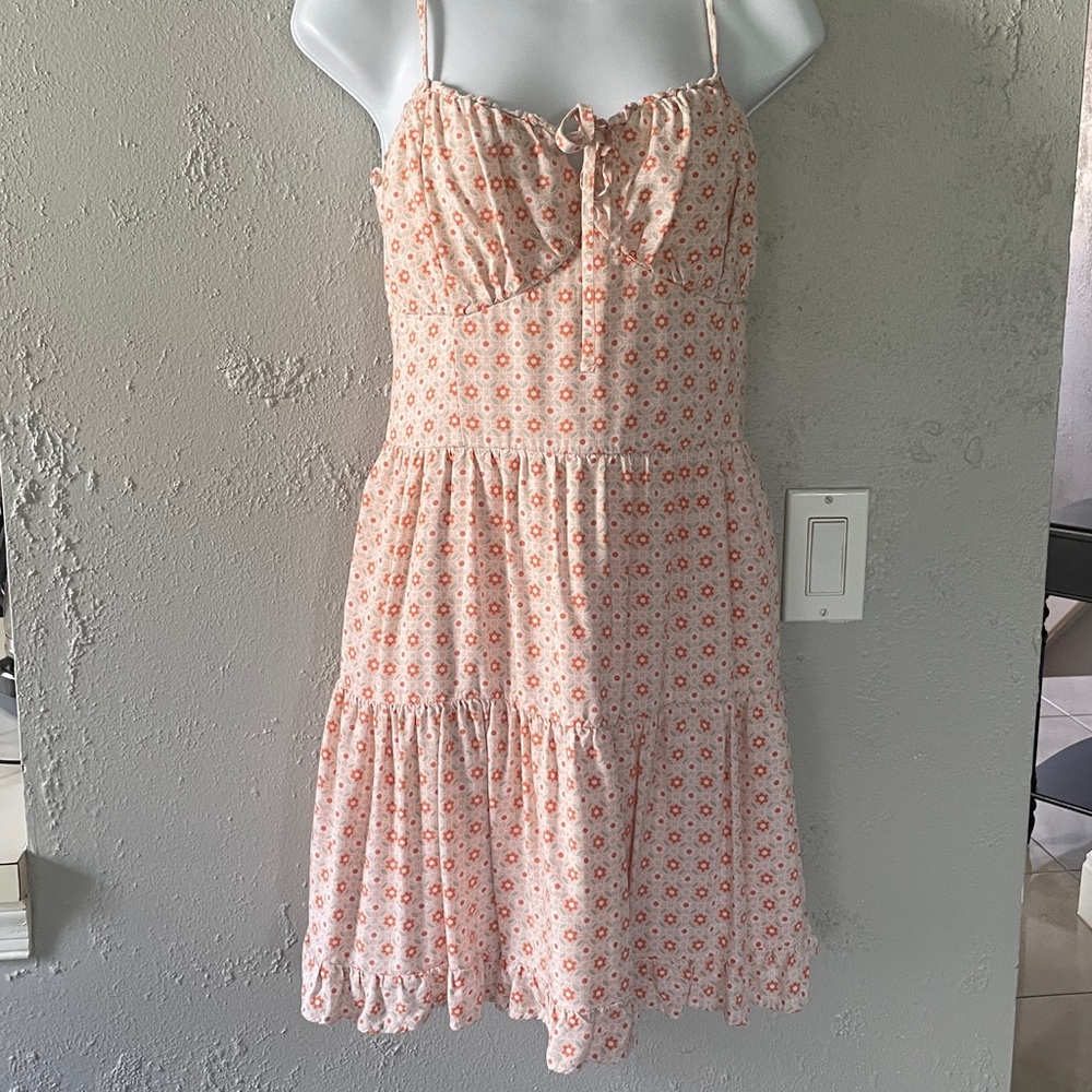 Hollister Peach Smocked Top
